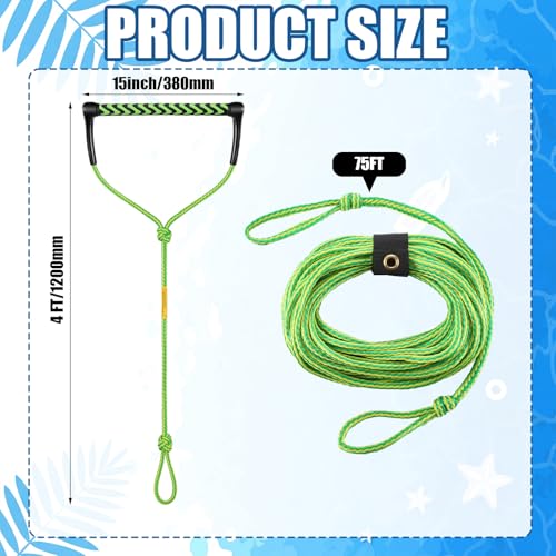Image of Soulchen 75ft Wakeboard Rope with Handle and Floats