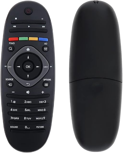 OriGlam Remote Control for Philips TV/DVD Player/AUX, Smart TV Remote Control Replacement for Philips