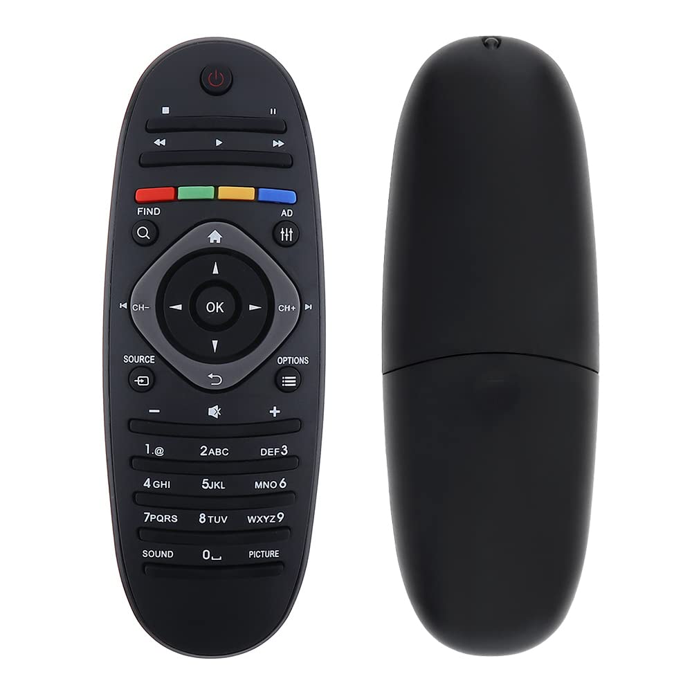 OriGlamRemote Control Smart TV Remote Control Replacement Fit for Philips TV 39PFL 42 46 50 55 PFL5721/T3 50PFL5820