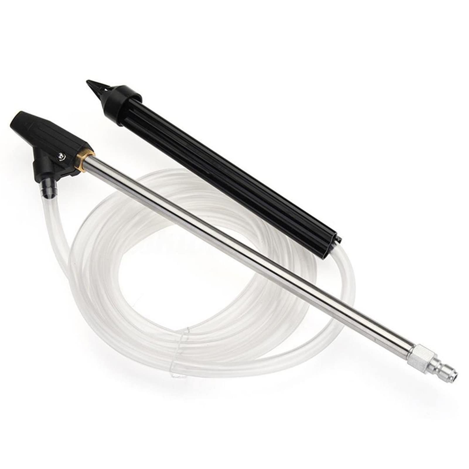INEOUT Lavadora de presión Lance Turbo Boquilla + Tubo de Arena de Arena for Karcher K Series Manguera de Alta presión Lavadora de automóviles Sand Sand Blaster (Color : For Push-in)