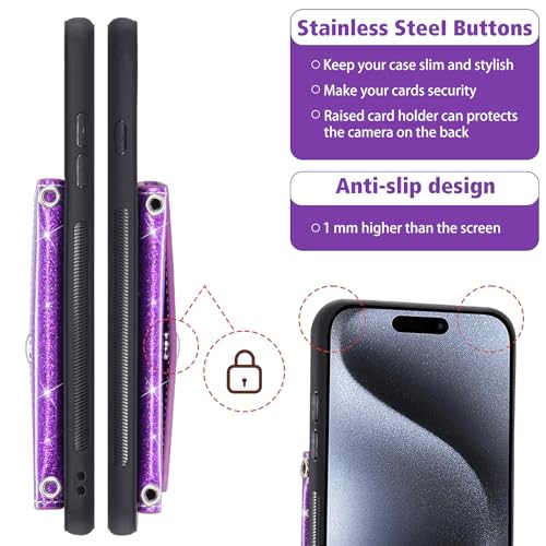 Protège-écran et coque iPhone 15 Pro Asuwish pour éviter les rayures