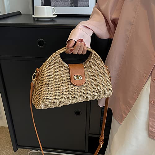 Bolso Tote de Paja Mini para Mujer miniatura 4