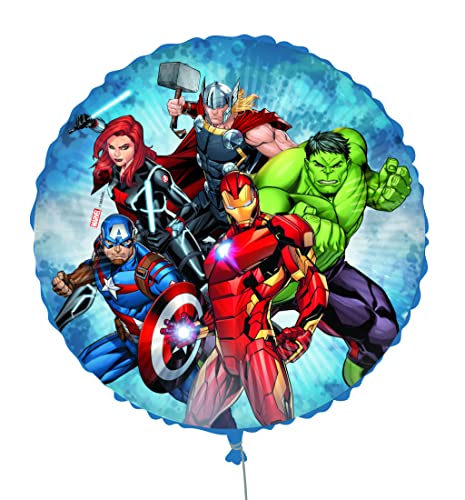 Marvel Avengers palloncino foil balloon mylar round tondo (46cm,...
