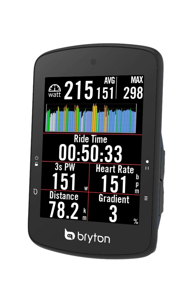Bryton Rider S510 2.8 pollici LCD a colori Touchscreen GPS Bike/Ciclismo Computer, Offline USA Map, Compatibile con Bike Radar, 30 ore di durata della batteria, Impermeabile