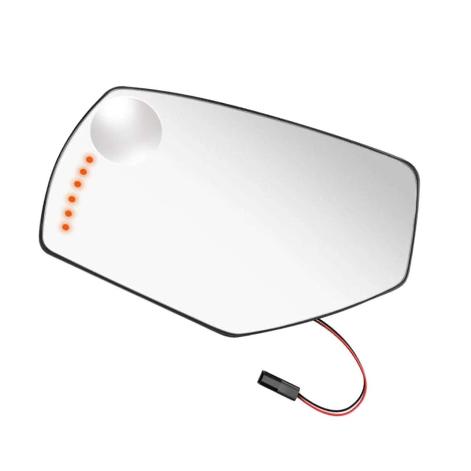Verre Recul Miroir Lentille De Rétroviseur Latéral Chauffante Et Plaque De Support De Clignotant Pour GMC Pour Sierra 1500 2500HD 3500HD 2015 2016 2017 Retroviseur(Left Driver Side)