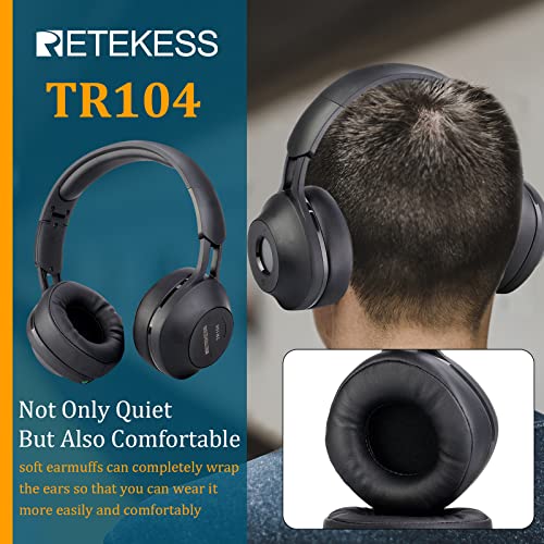 Retekess Tr104 Fm Radio Headphones, Radio Headset For Mowing, Digital Wireless Radio For Mowing, Walking, Riding, Powered By Aaa Battery (Black) #TOP2