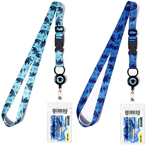 MNGARISTA Cruise Lanyards, Adjustable Lanyard with Retractable Reel, Waterproof ID Badge Holder for All Cruises Ships Key Cards, 2pack