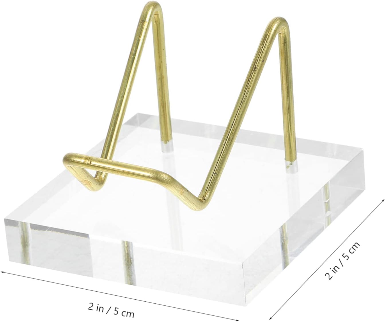 Acrylic Crystal Display Stand with Metal Rack for Home Offices