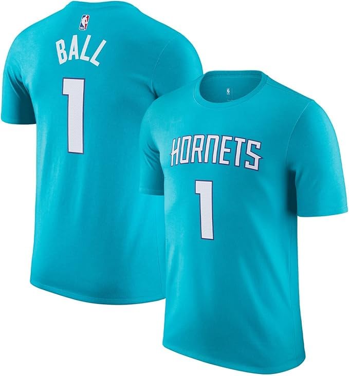 LaMelo Ball Charlotte Hornets NBA Kids Youth 4-20 Teal Icon Edition Jersey T-Shirt (US Numeric 5 6 Regular LaMelo Ball Charlotte Hornets - Teal)