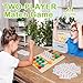 AugToy Montessori Color Matching Learning Toys Sliding Puzzle for Kids 3 4 5 6 7 Years Old Preschool Logic Game Brain Teasers Boys Girls 2 Players Educational Wooden Toddler Travel Toys Gifts