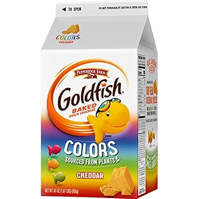 Pepperidge Farm Goldfish, Colors, 30-ounce carton