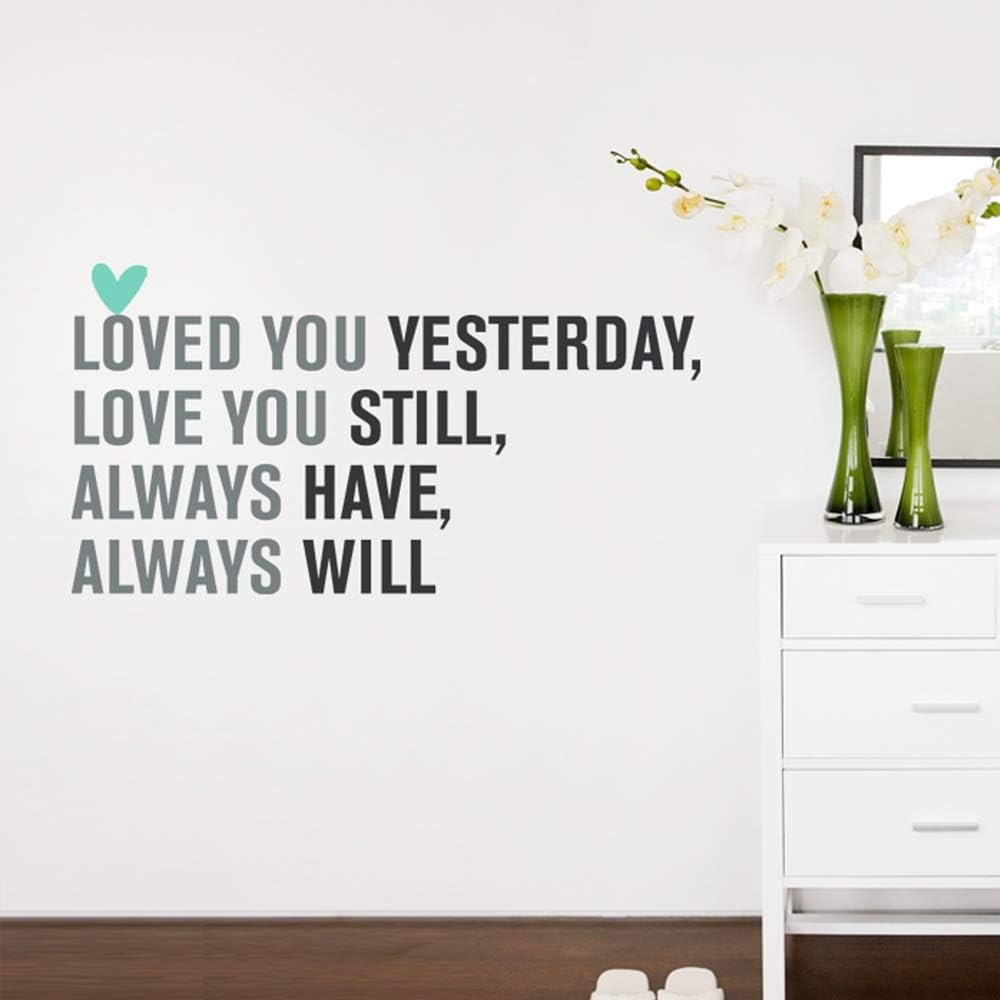 Love You Always Quote Decal (Scheme B)