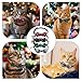 Quilax 4Pcs Christmas Cat Collars with Bow tie and Bell, Adjustable Holiday Cat Bowtie Plaid Patterns, Snowflake Collar for Kitty Kitten Adult Cats, Pet Supplies for Christmas