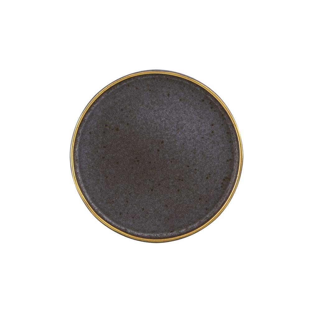 Casa Alegre Gold Stone Plate, Grey, Bronze