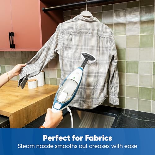 Image of Vacmaster SMF1501 2-in-1 Steam Mop for Floor Cleaning with Detachable Handheld Steamer, Quick-Heating & Lightweight for Hard Floors, Carpets, Tiles and Upholstery