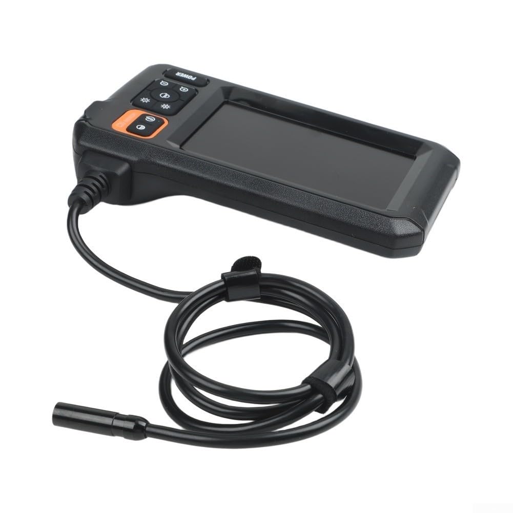 Industrie mit 4,3 Zoll IPS Display, 1080P Kamera & 8mm Objektiv, IP67 Wasserdicht mit 8 LEDs, 1m Kabel, 2000mAh für akku für Auto & Rohrinspektion