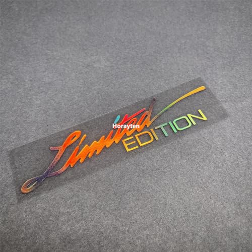 Image of 2X Car Styling Vinyl Graphic Decals for Limited Edition Truck Body Auto Rear Front Windshield Window Sticker 160x38mm (Laser)