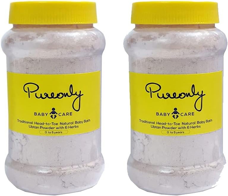 Traditional and Homemade Head-to-Toe Herbal Baby Bath Ubtan Powder (0-5 Years) (400 Grams) (Pack of 2)