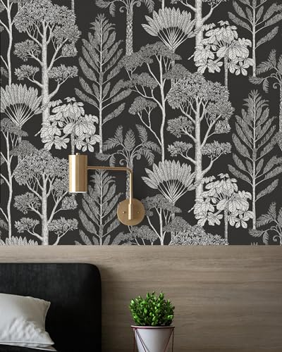 Lativo Forest Peel and Stick Wallpaper Vintage Boho Contact Paper