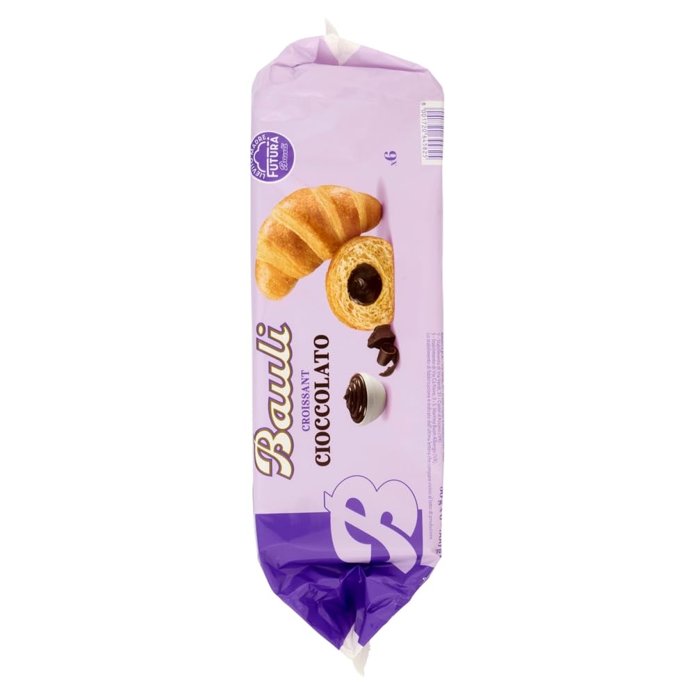 Italian Gourmet Bauli Croissants italiens fourrés au chocolat 6 x 300 g – viennoiserie moelleuse, snack sucré pour petit-déjeuner & goûter, cœur cacao gourmand + Italian Gourmet Polpa