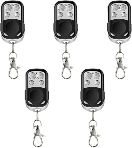 Set di 5 Telecomandi Universali Autoapprendenti per Cancello Automatico e...