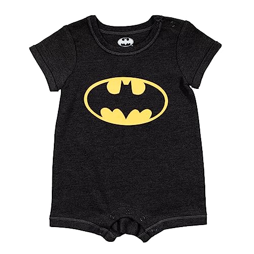DC Comics Justice League Batman Baby Romper and Bucket Sun Hat Newborn to Infant2