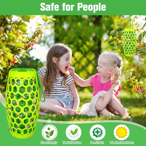 Defendy AL-WASPTRAP-GREEN-2PC-BJQ-081501 Wasp Traps Outdoor Hanging thumb #5