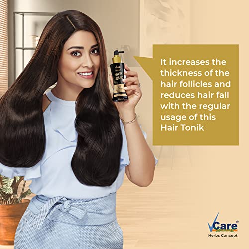 Image of VCare Ayurvedic Hair Growth Tonic and Vitalizer Spray Bottle for Men and Women Reduces Hair Fall for All Hair Type | Control Dandruff, Itching| Moisturizer for Dry Head-100 ml