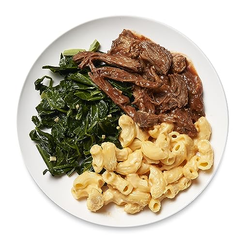 Amazon Kitchen, Pulled Pork with BBQ Sauce & Mac and Cheese, Single Serve Meal, 12 Oz