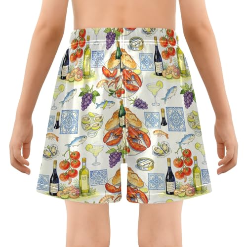 Maillot de bain pour garçon 4 ans : boxer ample Yuiboo à cordon