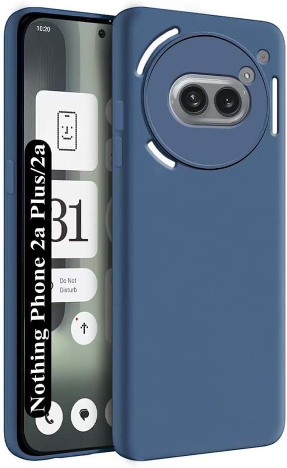 Fashionury Back Cover for Nothing Phone 2a Plus 5G | Matte Soft Silicon Flexible | Camera Bump Protection | All Side Shock Proof Rubberised Back Case Cover for Nothing Phone 2a Plus 5G (Blue)