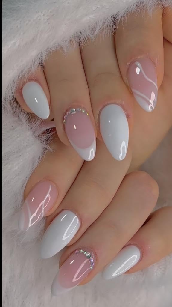 HAPPY FINGERS Stick On Nails 12 Reusable Nails Lightweight & Long Lasting| Easy To Use (411)-image-31