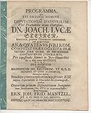  Promotionsankündigung von Joachim Lukas Stein aus Rostock.