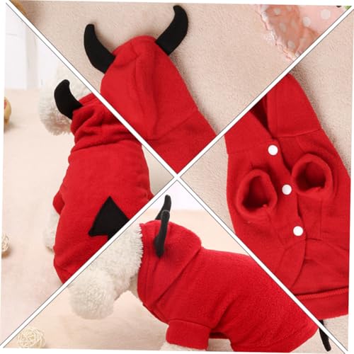 Disfraz de demonio para perro pequeño talla S miniatura 6