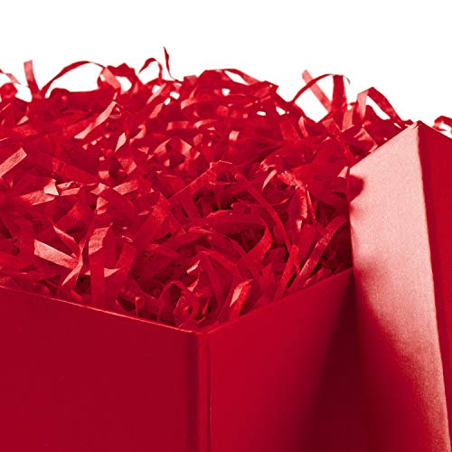 Hallmark Medium Gift Box with Lid and Shredded Paper Fill (Red 7 inch Box) for Birthdays, Graduations, Anniversaries, Christmas, Valentine's Day, All Occasion - Image 7