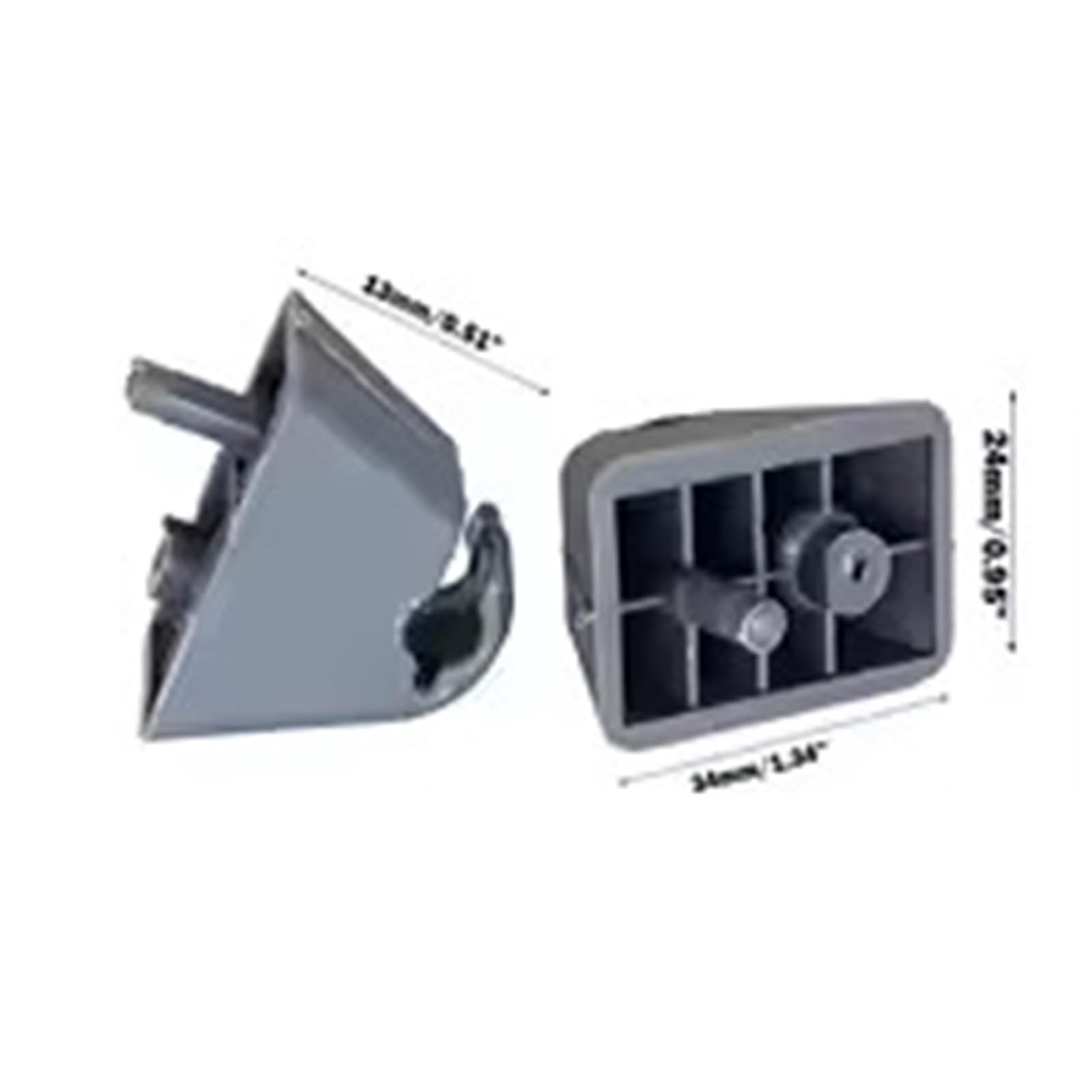 Gancio per visiera parasole Chiusura a clip Shhworldsea Fermo visiera parasole per BMW 90332334(100pcs)