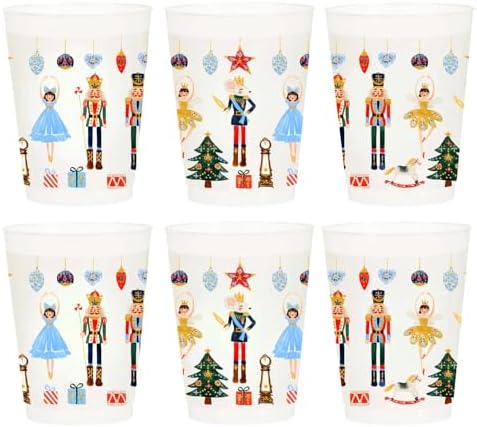 Marye-Kelley Christmas Nutcracker Suite Shatterproof 20 Oz Frosted Cups - Set of 6 Cups - BPA Free - Made in the USA Dishwasher Safe - Thumbnail 5