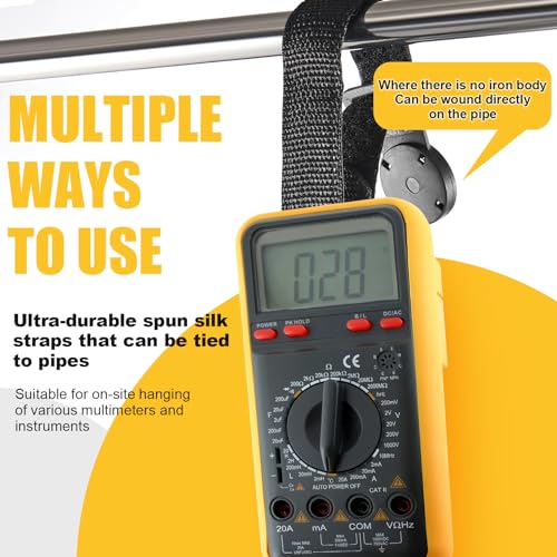 Image of Magnetic Hanging Strap Compatible with Fluke,6 Sets | Adjustable Loop, Compatible with Fluke Multimeter Accessories