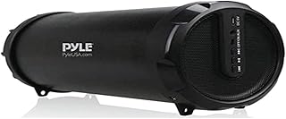Pyle Portable Speaker, Boombox, Bluetooth Speakers, Rechargeable Battery, Surround Sound, Digital Sound Amplifier, 3.5mm Aux Input, 2.1 Channel Hi-Fi Active Stereo Speaker System in Black - PBMSPG11