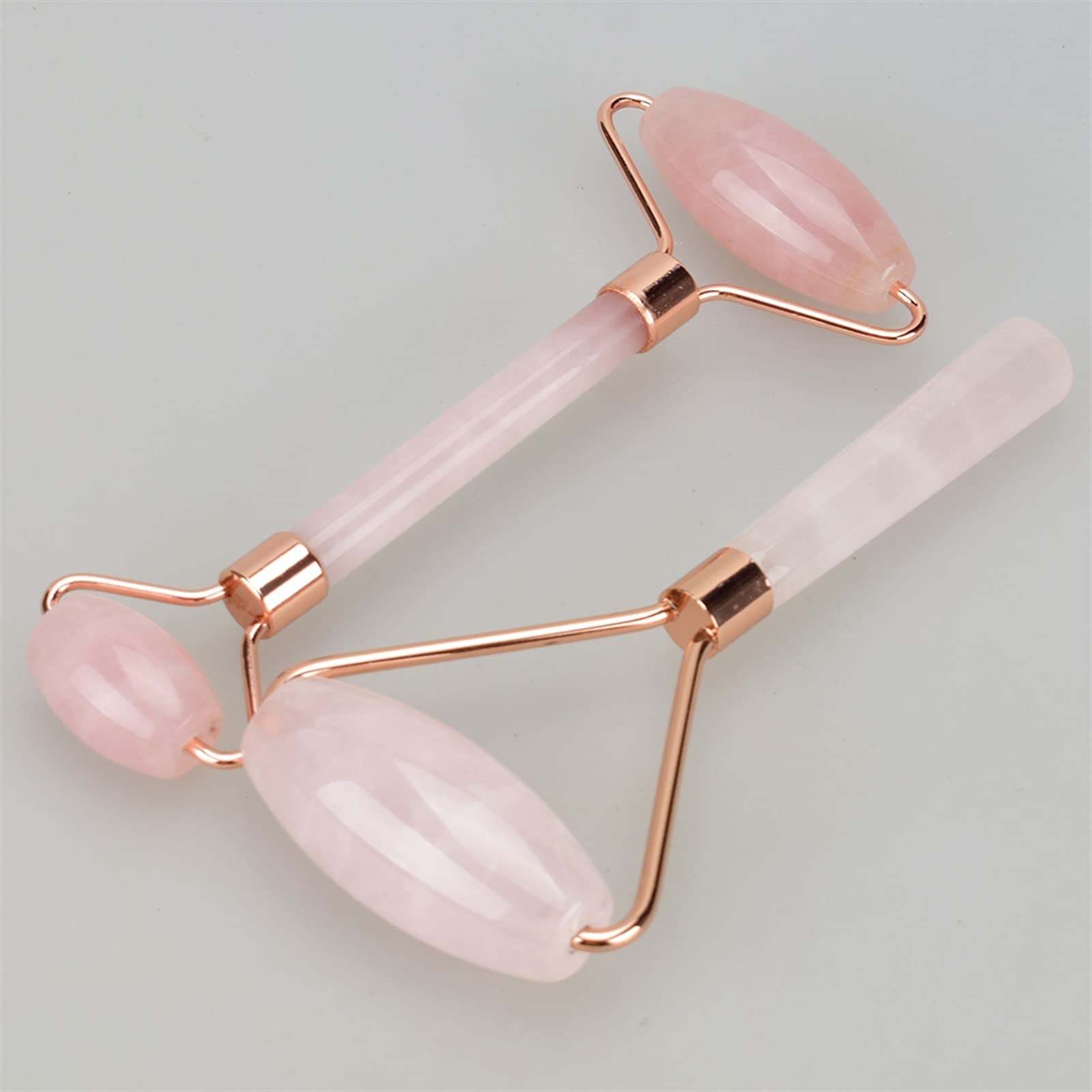 BAWHO Rodillo masajeador Piedra de Cristal Jade Rodillo Guasha Cuidado de la Piel eliminación de Arrugas Herramienta de Belleza Dropshipping 1 Uds (Color : 2pcs Kits)