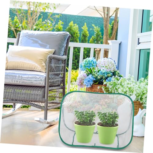 Mini serre pour plantes extérieure compacte abri croissance pliable tomates et fleurs - 4