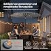 WOLTU Sonnenschirm 300 cm mit Led-Solar-Beleuchtung, UV-Schutz 50+, Gartensonnenschirm neigbar, mit Schutzhülle Kurbel, für Balkon Garten Terrasse, Dunkelgrau