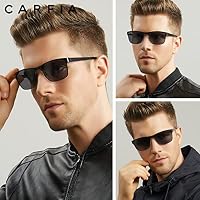 CARFIA Polarisierte Herren Sonnenbrille Metallrahmen UV 400 Fahrerbrille – Ansicht 3