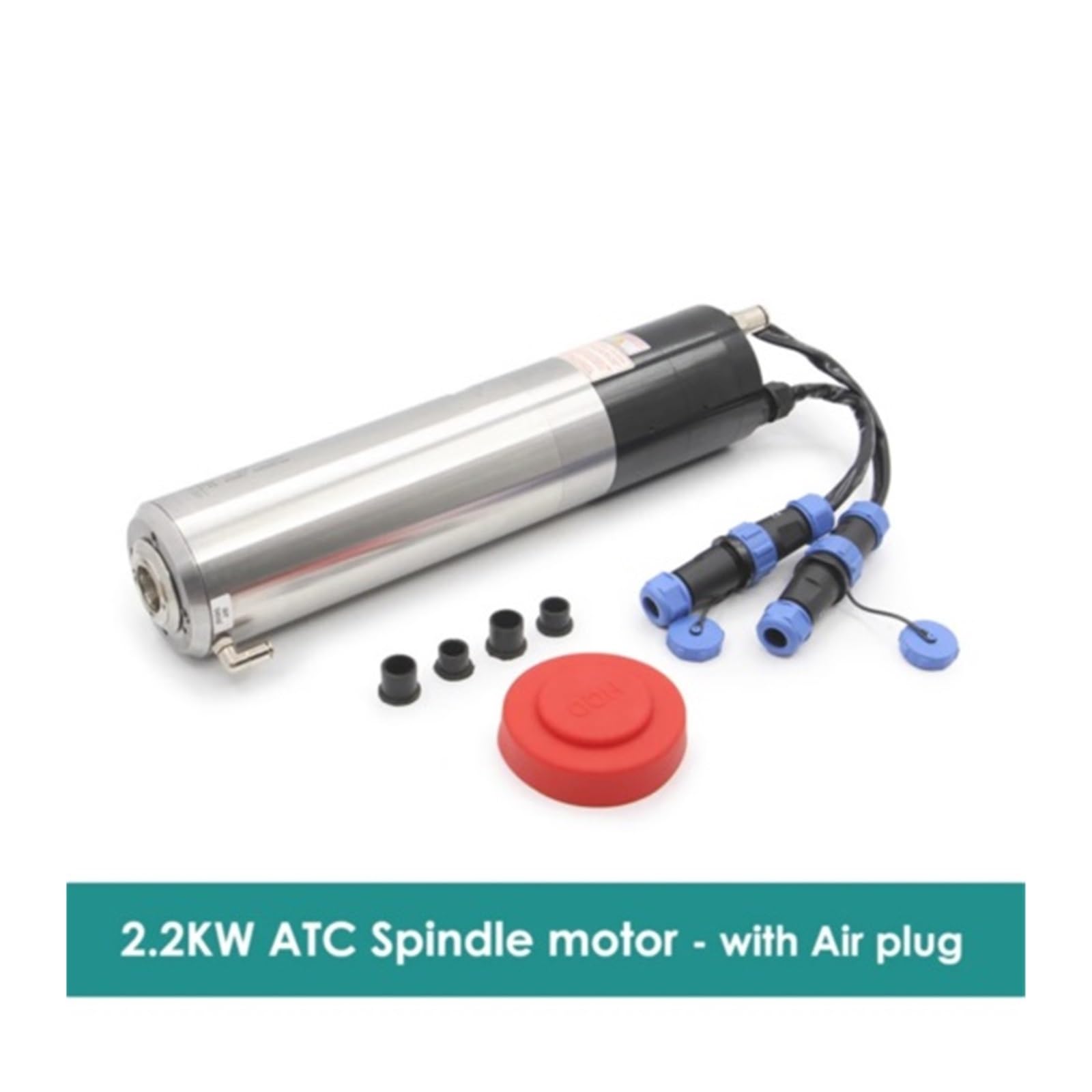 KACOME 2.2KW Spindle Water-Cooled Spindle Motor 220v/380v 2-Pole 400Hz Rotary Spindle 24000rpm IS020-15°(380v)