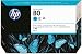 Produktbild HP 80 Cyan Original Tintenpatrone, 350 ml