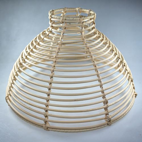 Creative lightshade Pendant Light Shade,Hanging Lamp Shades- Stylish Rattan Lamp Shades- Sconce Shades and Pendant Light Shade Replacement - Rattan Pendant Shade for an Aesthetic Upgrade in Any Space
