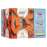 32 x HiLife Its Only Natural Cat Pouch Multipack The Big Tuna One In Jelly 70g