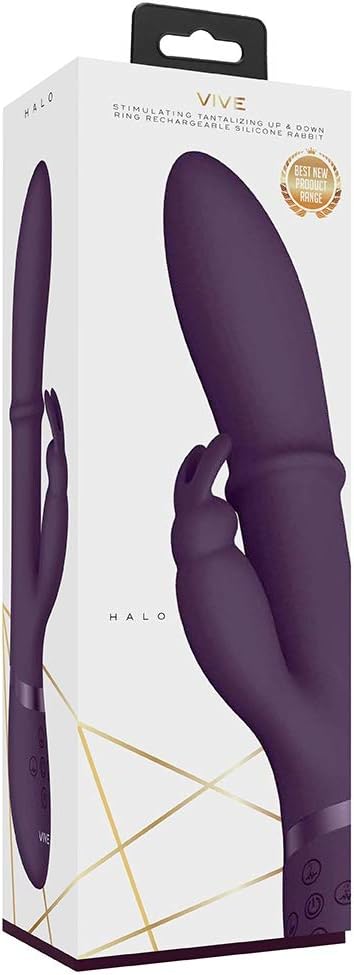 Vive Halo Stimul Ring Rabbit Vibr Pur VIVE023PUR