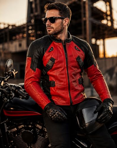 Image of Men Premium Distressed Brown Padded Armored Cowhide Leather Coat | Vintage Cafe Racer Protective Moto Jacket