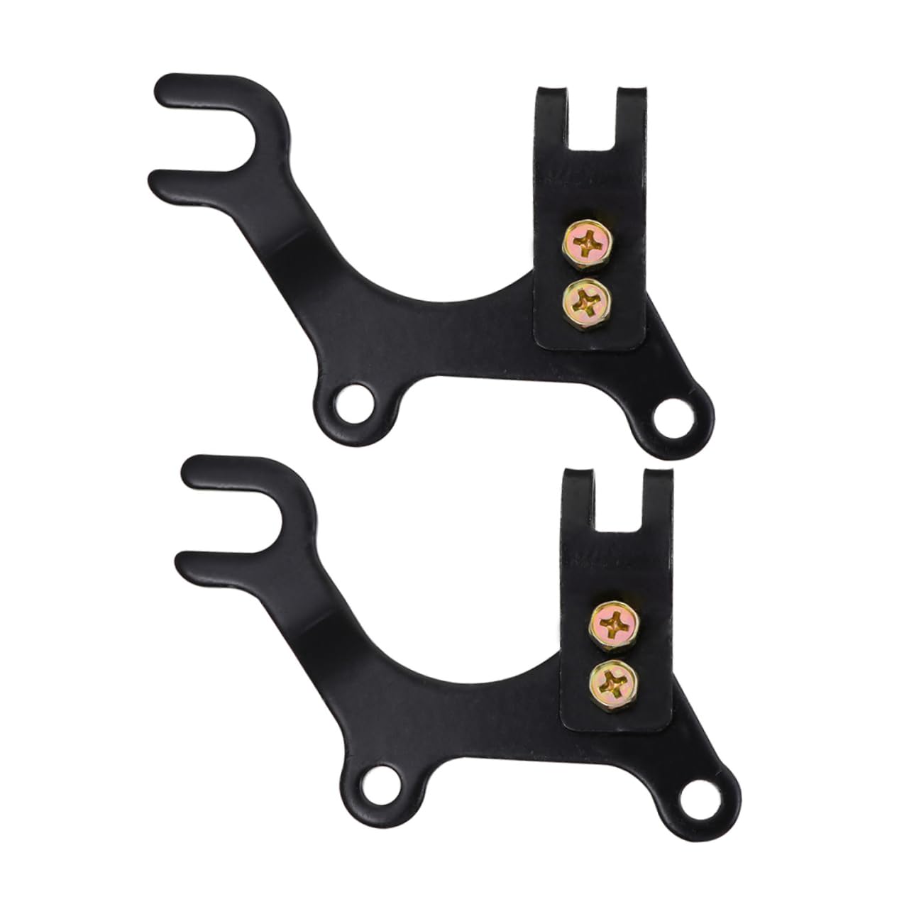 GRIRIW 2Pcs Adjustable Disc Brake Adapter Bracket for Front and Rear Wheel Convert Standard Bike to Disc Brake System Precision Made for Enhanced Stability and Reliability